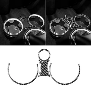 Carbon Fiber Car Water Cup Holder Sticker Trim For Mini R56 R55 R57 2007-2010 - Picture 1 of 7