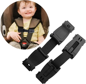 2Pcs Car Seat Belt Clip, Anti-Escape Safety Strap for Baby/Kids, No Threading - Picture 1 of 6