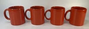 Vintage Spain Orange Coffee Mugs/cups  Waechtersbach  set of 4 - Picture 1 of 5