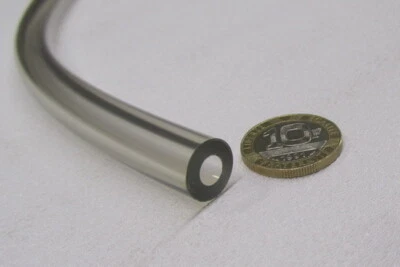 PVC Tubing, Clear, 1/2" OD x 1/4" ID x 1/8" Wall x 25 Foot Coil - Image 1 of 4