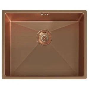 Liquida EL540CP 1.0 Bowl Brushed Copper Undermount Kitchen Sink With Waste - Picture 1 of 6