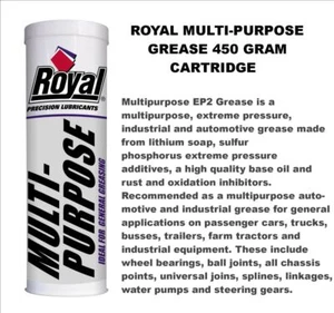 Grease, 450 gram Cartridge, Multi-purpose grease, Royal precision Lubricants ... - Picture 1 of 1