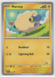Pokemon Escarlata y Violeta Estrella Negra Promo - Mareep SVP 107 Sello Pikachu #45 - Imagen 1 de 1