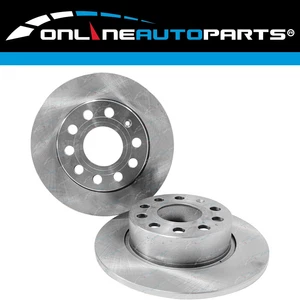 2 x Rear Disc Brake Rotors for Skoda Octavia 1Z 4cyl 1.4L CAXA 2010~2013 253mm - Picture 1 of 1