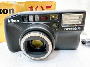 Nikon TW Zoom 105 World Time 35mm Film Camera Point And Shoot - Tested Near Mint - Picture 1 of 24