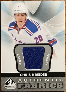 2012-13 SP Game Used Authentic Fabrics Chris Kreider #AF-CK New York Rangers - Picture 1 of 2