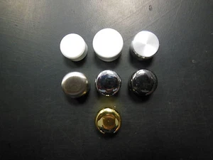 Replacement Universal Dimmer Light Switch Knob Chrome Brass White Satin Alumin - Picture 1 of 7