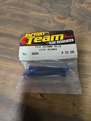 Vintage Team Associated Tc3 200mm Blue Cvd Bones 3889 - Image 1 of 2