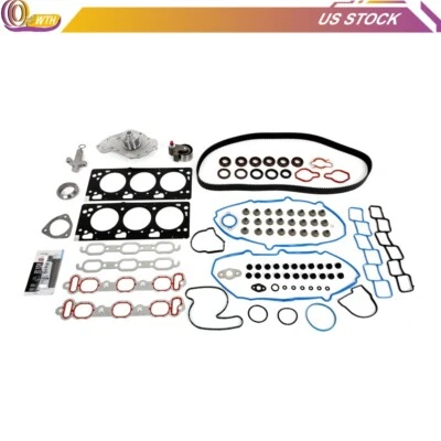 Juego de juntas de culata correa de distribución bomba de agua para 05-2006 Chrysler Dodge 3,5 L SOHC Foto 1 de 4