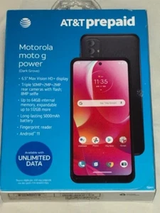 AT&T Motorola Moto G Power 2022 64GB Prepaid *** BRAND NEW IN SEALED BOX *** - Picture 1 of 3
