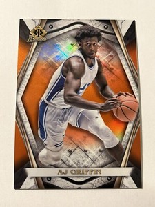 2022 Bowman U Basketball AJ Griffin Invicta Orange Refractor /25 *Duke, Hawks*