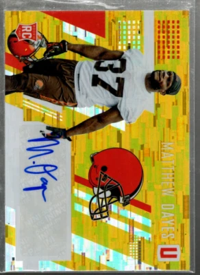 A3732- 2017 Panini Unparalleled Rookie Autographs Yellow #204 Matthew Dayes /149 - Image 1 of 2