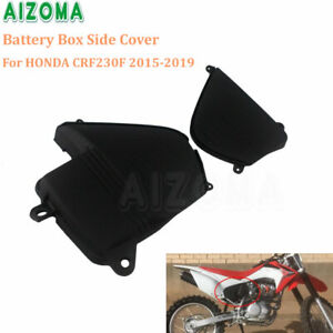 Black ABS Battery Side Cover For Honda CRF230F 2015-2019 Dirt Bike Motorcycle