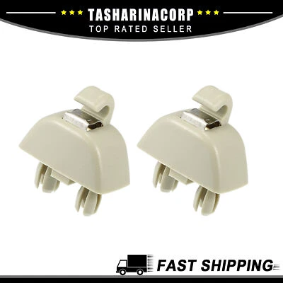 Peça de 2 retentores de clipe de suporte para viseira solar 6RD857561 compatível com VW Passat 2012-2015 - Imagem 1 de 4