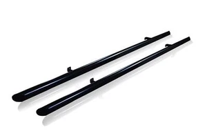 Black Side Bars + Down Lights For Renault Trafic LWB 2014 - 2022 Van Accessories - Picture 1 of 6