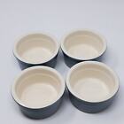 Cermer Ramekins Custard Blue & White 4oz Ceramic Baking Dishes set of 4