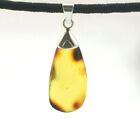 Necklace Dominican Amber Cabochon silver 925 Stonegem Natural (1.5 G) A727