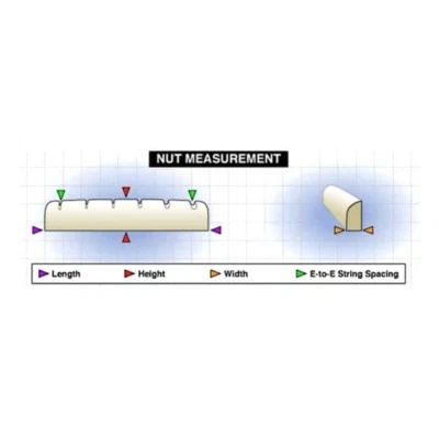 Graph Tech Tusq Dado inferiore curvo per parafango - vuoto (PQ-1000-00)