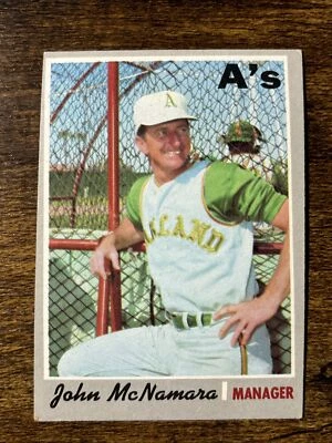 1970 Topps - High # #706 John McNamara (RC) - Image 1 of 2