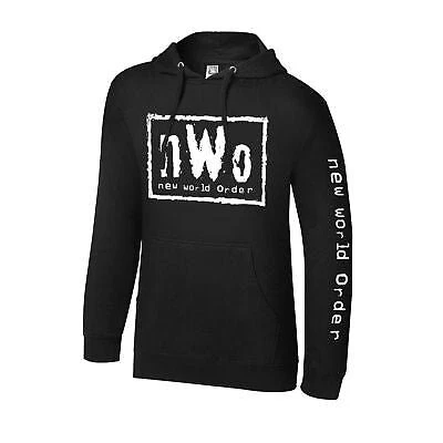 nWo New World Order Mens Black Pullover Hoody Sweatshirt Cover
