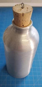 Vintage 1950's Style Bicycle Aluminium Drinks Water Bottle with Cork Retro - Picture 1 of 4