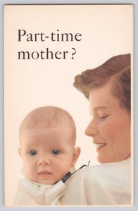 Cartolina Pubblicitaria Assicurazione Prudenziale Madre e Bambino Part Time Mamma - Foto 1 di 3