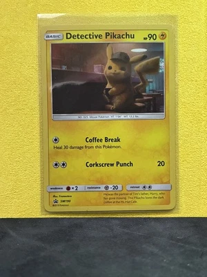 Detective Pikachu SM190 Promo Holo Card Pokemon TCG - Image 1 of 2