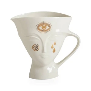 NEW Jonathan Adler Gilded Giuliette Pitcher 21.5x22.8cm - Picture 1 of 4