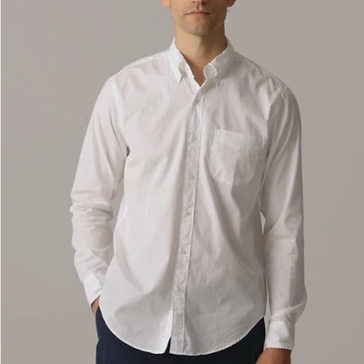 Camisa de popelina de algodón lavado secreto relajado J Crew nueva con etiquetas en lavado secreto talla pequeña Foto 1 de 4