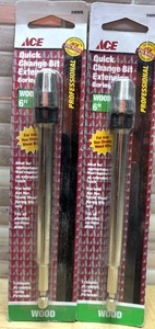 2- ACE 6" QUICK CHANGE BIT EXTENSIONS, 2187078, New Sealed Packs, Free US Ship - Picture 1 of 7