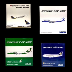 Lot of (4) Boeing 747-400 Diecast Commercial Airline Models All New in Box - Picture 1 of 17