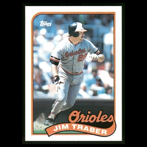 Tarjeta de béisbol Jim Traber #124 1989 Topps Baltimore Orioles MLB - Imagen 1 de 3