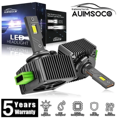 适用于捷豹 F 型 2014 - 2018 2x D3S LED 车头灯套件灯泡 HID 替换白色 — 第 1/4 张图片