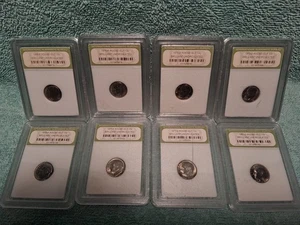 8 Brilliant Uncirculated Roosevelt Dimes - Picture 1 of 3