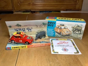 Corgi Model Club 256 Volkswagen 1200 in East African Safari Trim & Certificate - Picture 1 of 1
