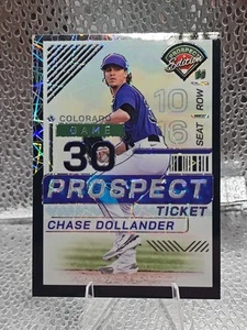 2024 Panini Prospect Edition Ticket Chase Dollander Black /39 - Bild 1 von 3