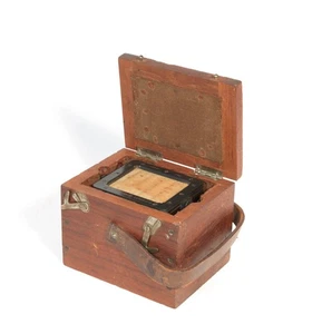 Micrófono condensador Burndept vintage en caja de madera original * escaso - Imagen 1 de 16