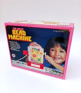 ♥ THE GREAT BEAD MACHINE TAKARA VINTAGE SPIEL 80ER JAHRE MIT TOP BOX - Bild 1 von 9