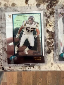 1998 BOWMAN CHROME ROOKIE INTERSTATE CARD MINNESOTA VIKINGS KAILEE WONG #210 - Foto 1 di 1