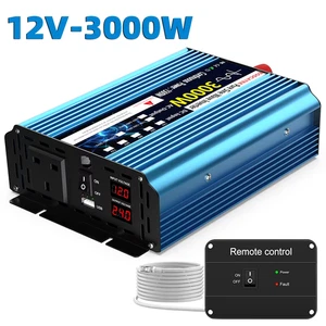 UK Pure Sine Wave Power Inverter 3000W DC 12V/24V to AC 240V Frequency Converter - Picture 1 of 14