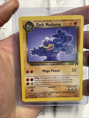 Dark Machamp 27/82 Team Rocket Regular Rare 1999 WOTC Pokemon TCG NM/MT Vintage - Image 1 of 3