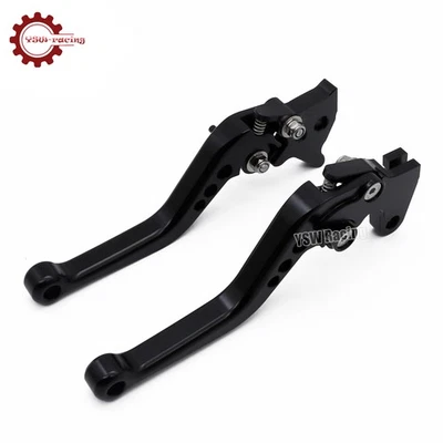 Короткие черные рычаги тормозного сцепления для Suzuki GSXR600 GSXR750 2006-2009 2010 CNC США - Изображение 1 из 4