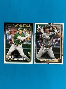Tyler Soderstrom Rookie Card RC Lot 2024 Topps + Bowman A’s - Bild 1 von 2