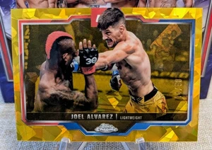 2025 Topps Chrome UFC Sapphire Edition Joel Alvarez #65 Gold Sapphire /50 - Picture 1 of 2