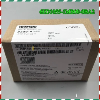 1PCS Unopened New Siemens 6ED1055-1MB00-0BA2 LOGO DM8 12/24R 6ED10551MB000BA2  - Image 1 of 4