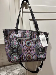 Brand New W/tags  Sakroots Artist Circle in Onyx Wanderlust Purse Tote Crossbody - Picture 1 of 17