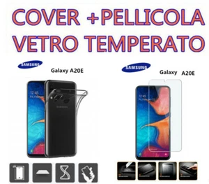 COVER CUSTODIA SILICONE per Samsung Galaxy A20E + PELLICOLA VETRO  - Foto 1 di 1