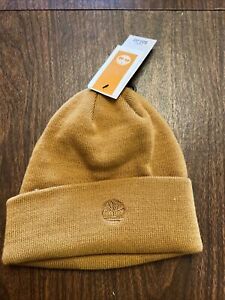 Timberland Beanie, Tan ,Soft Knit Hat, Embroidered Logo