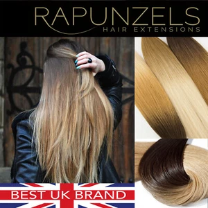 OMBRE i-Stick Tip micro ring human remy hair extensions DIP DYE 16" 18" 20" 1G - Picture 1 of 10