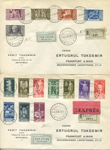 1937 Regno Italia Augusto Serie Completa PO + PA su busta cert. Bolaffi - Photo 1/2
